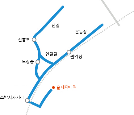 도장공원길 이미지 - 자세한 설명은 하단 텍스트 참조